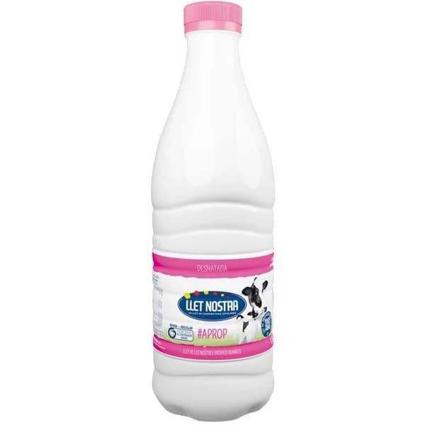 Leche desnatada LLET NOSTRA, botella 1,5 litros - 1.5 l - Imagen del producto en Findit