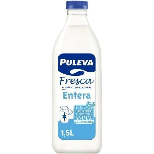 Leche Fresca Entera PULEVA, botella 1,5 litro - 1.5 l - Imagen del producto en Findit