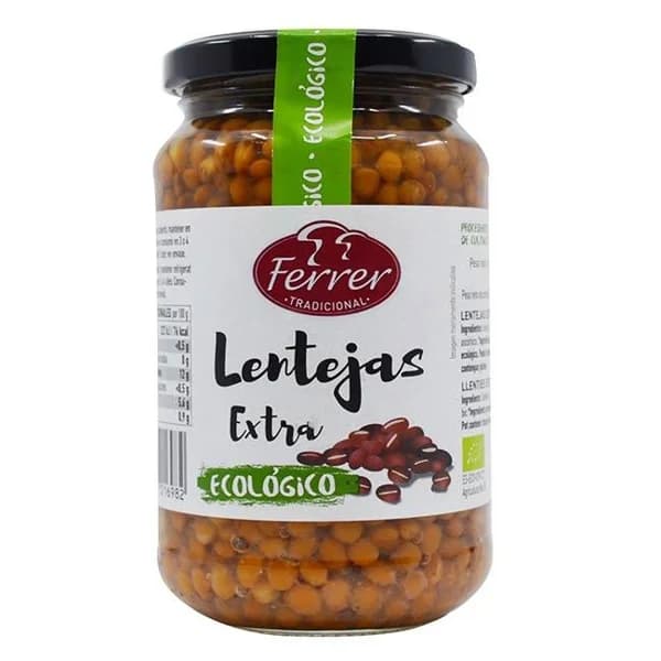 Lenteja ecolófica FERRER, frasco 345 g - 0.35 kg - Imagen del producto en Findit