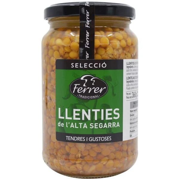 Lenteja de l'Alta Segarra FERRER, 320 g - 0.32 kg - Imagen del producto en Findit