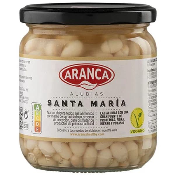 Alubia de Santa María ARANCA, frasco 370 g - 0.37 kg - Imagen del producto en Findit