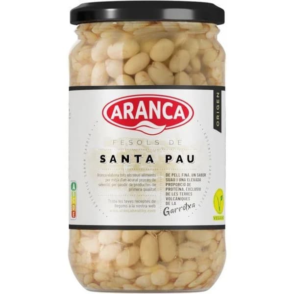 Alubias DOP Santa Pau ARANCA, frasco 370 g - 0.37 kg - Imagen del producto en Findit