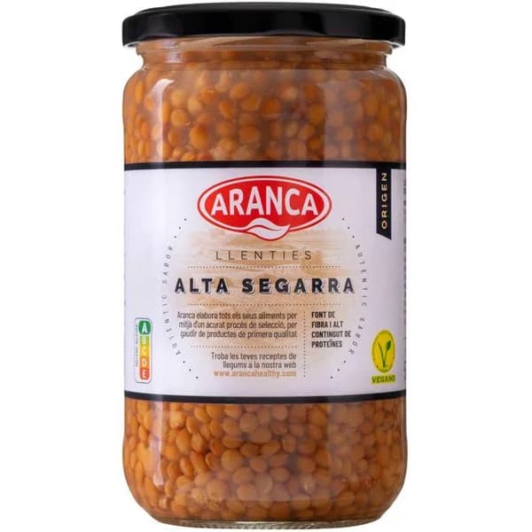 Lenteja de la Alta Segarra ARANCA, 580 g - 0.58 kg - Imagen del producto en Findit