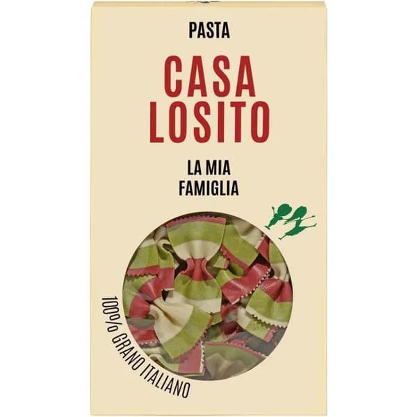 Farfalle blanco-rojo-verde LOS LOSITOS, caja 250 g - 0.25 kg - Imagen del producto en Findit