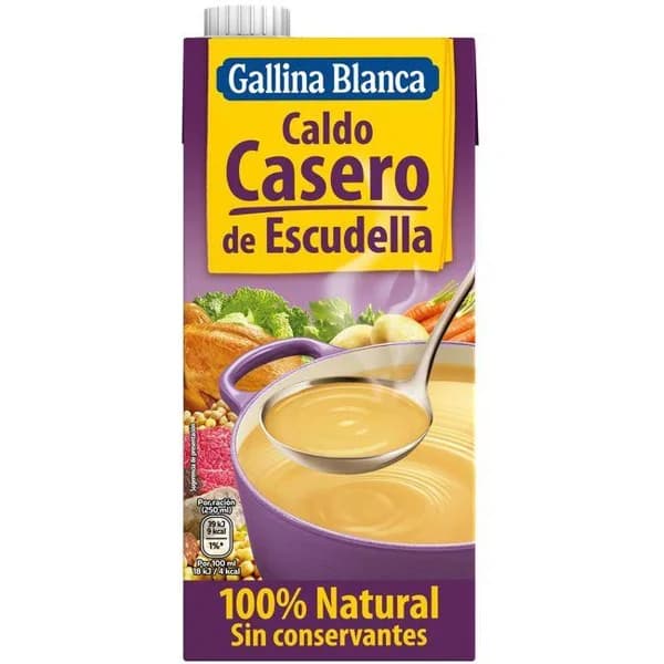 Caldo casero Escudella GALLINA BLANCA, brik 1 litro - 1 l - Imagen del producto en Findit