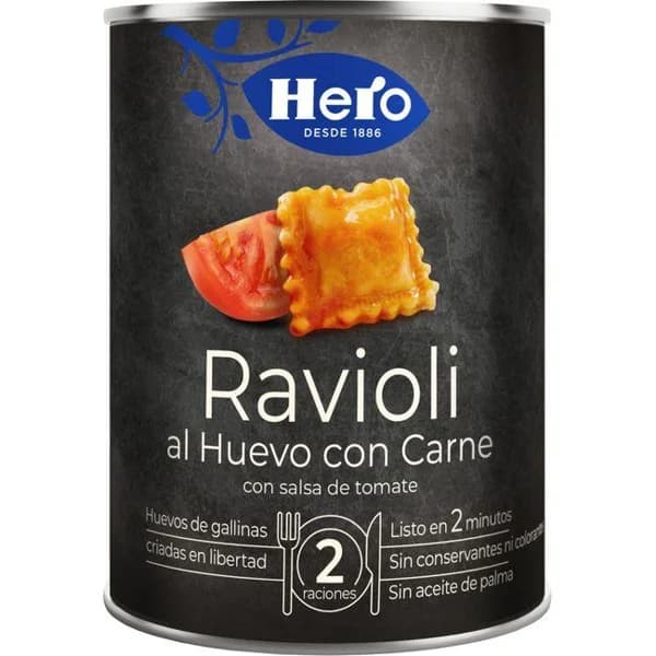 Ravioli con carne HERO, lata 430 g - 0.43 kg - Imagen del producto en Findit