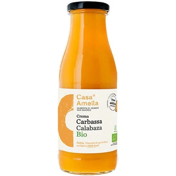 Crema de calabaza bio CASA AMELLA, frasco 500 ml - 0.5 l - Imagen del producto en Findit