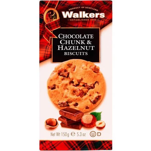 Galleta hazelnut&choco chunk WALKERS, caja 150 g - 0.15 kg - Imagen del producto en Findit
