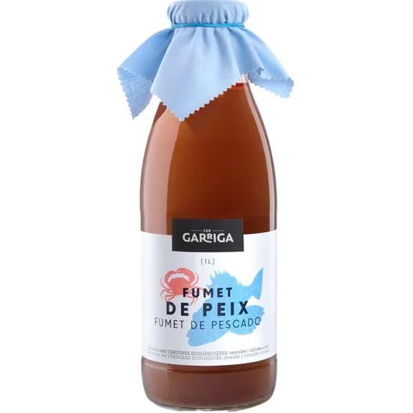 Fumet de pescado CAN GARRIGA, botella 1 litro - 1 l - Imagen del producto en Findit