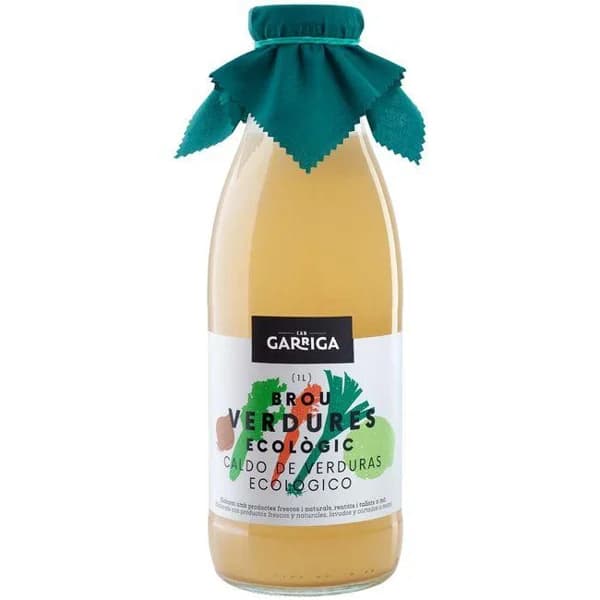 Caldo de verduras CAN GARRIGA, frasco, 1 litro - 1 l - Imagen del producto en Findit