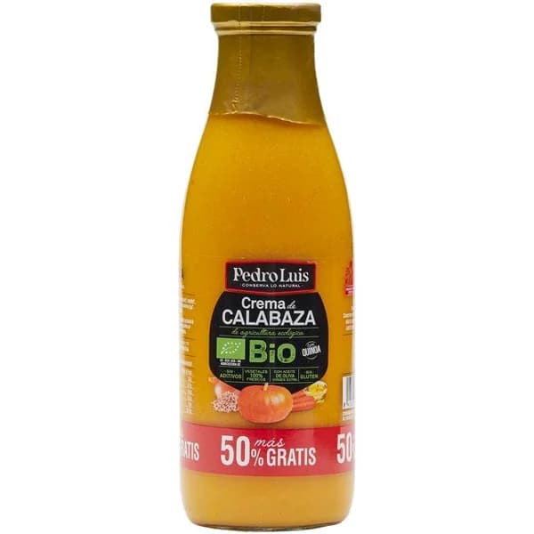 Crema de calabaza PEDRO LUIS, botella 485 g + 50% Gratis - 1 ud - Imagen del producto en Findit