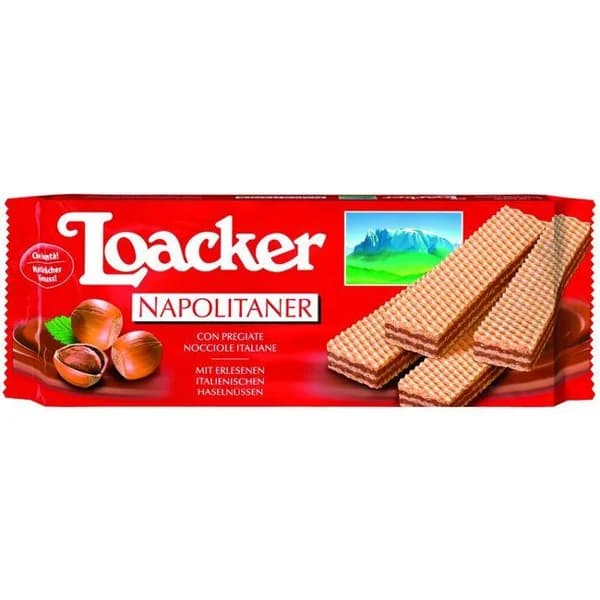 Galleta napolitana LOACKER, paquete 90 g - 0.09 kg - Imagen del producto en Findit
