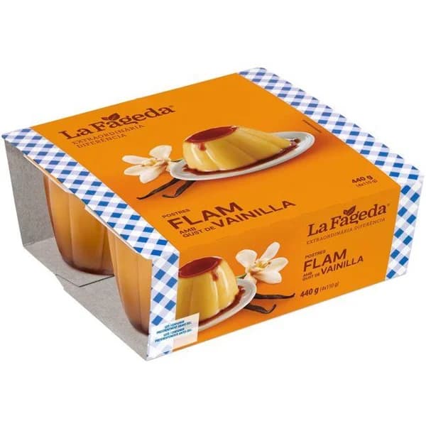 Flan de vainilla LA FAGEDA, pack 4x110 g - 0.44 kg - Imagen del producto en Findit