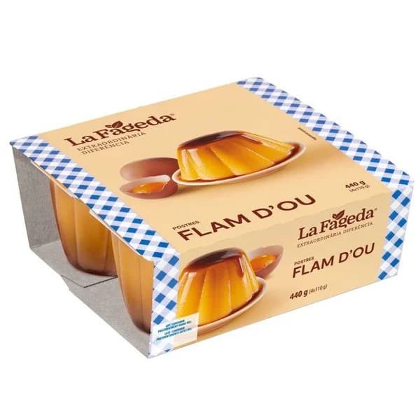 Flan de huevo LA FAGEDA, 4x110g - 0.44 kg - Imagen del producto en Findit