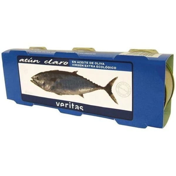 Atún claro en aceite de oliva VERITAS, pack 3x80 g - 0.24 kg - Imagen del producto en Findit