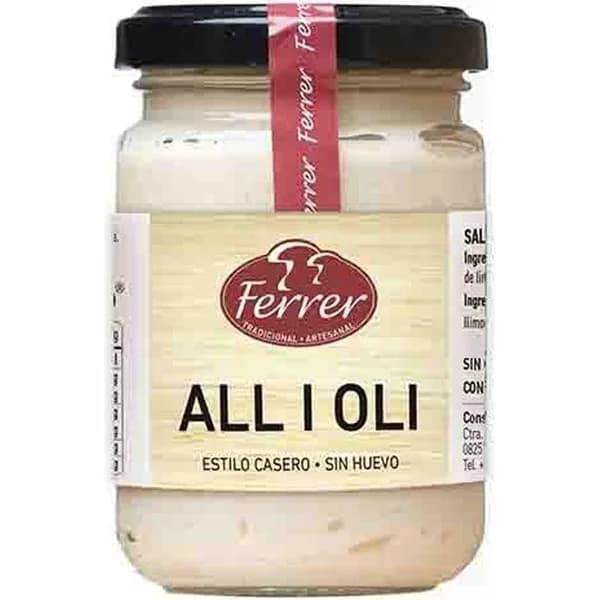 Salsa allioli FERRER, frasco 130 g - 0.13 kg - Imagen del producto en Findit