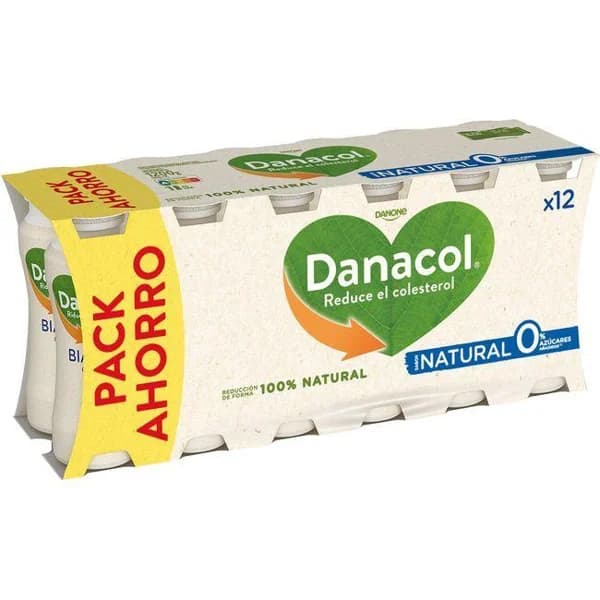 Yogur para beber natural DANACOL, pack 12x100 ml - 1 ud - Imagen del producto en Findit