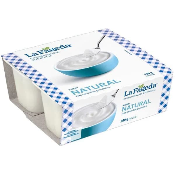 Yogur natural LA FAGEDA, pack 4x125 g - 0.5 kg - Imagen del producto en Findit