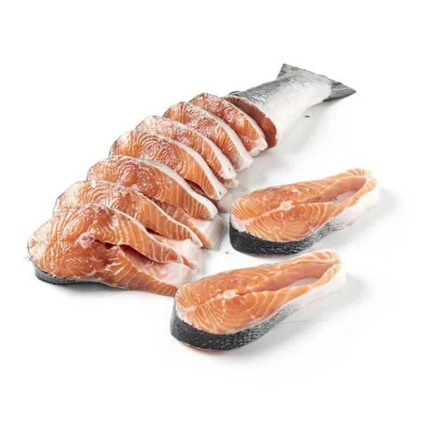 Salmón medio a rodajas de crianza, al peso, compra mínima 1.8 kg - 1.8 kg - Imagen del producto en Findit