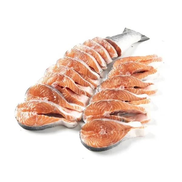 Salmón a rodajas de crianza, al peso, compra mínima 2.5 kg - 2.5 kg - Imagen del producto en Findit
