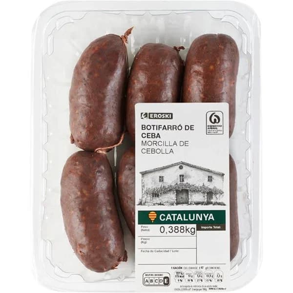 Morcilla de cebolla EROSKI, bandeja aprox. 400 g - 0.4 kg - Imagen del producto en Findit