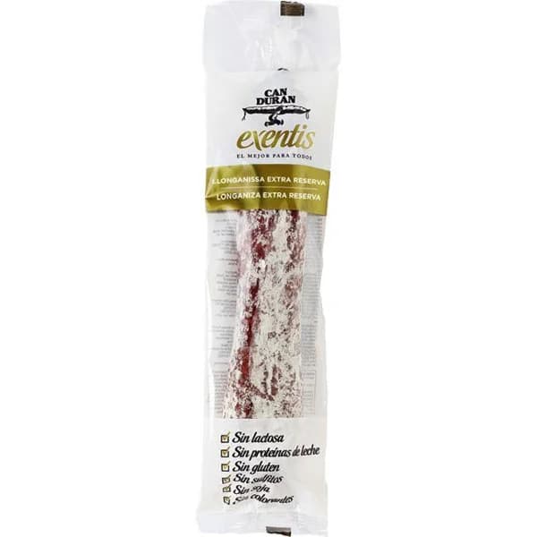 Longaniza extra CAN DURAN Exentis, pieza 280 g - 0.28 kg - Imagen del producto en Findit