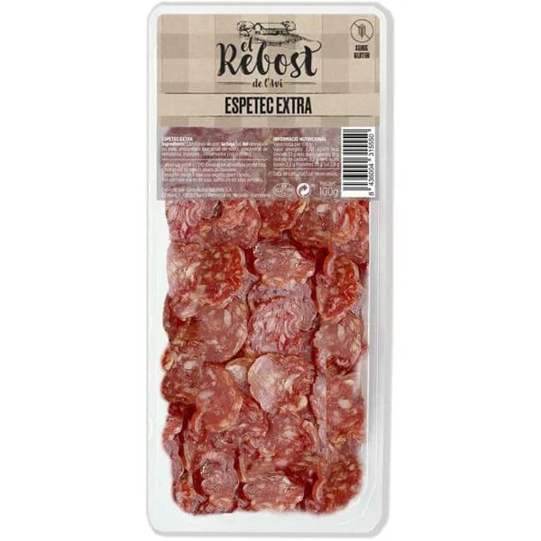 Espetec extra loncheado EL REBOST DE L'AVI, 100 g - 0.1 kg - Imagen del producto en Findit