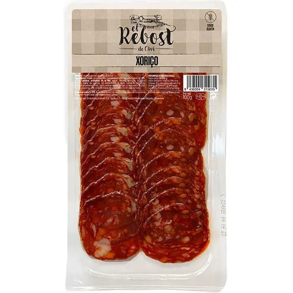 Chorizo EL REBOST DE L'AVI 100Gr - 0.1 kg - Imagen del producto en Findit