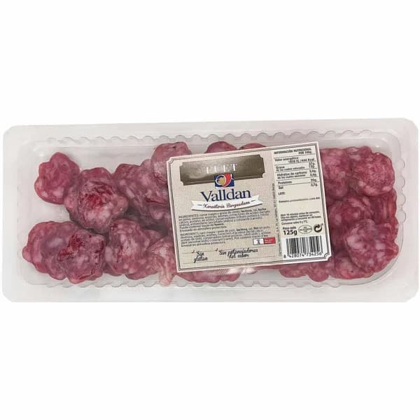 Fuet loncheado VALLDAN, sobre 125 g - 1 ud - Imagen del producto en Findit