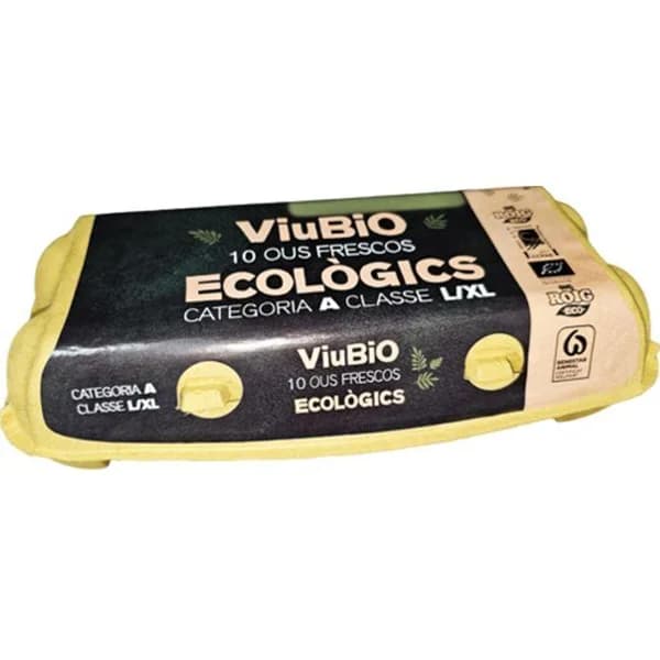 Huevo viubio ecológico L/XL ROIG, caja 10 uds - 10 ud - Imagen del producto en Findit