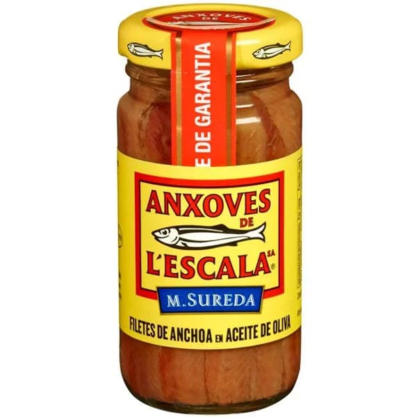 Filete de anchoa L'ESCALA, tarro 55 g - 0.06 kg - Imagen del producto en Findit