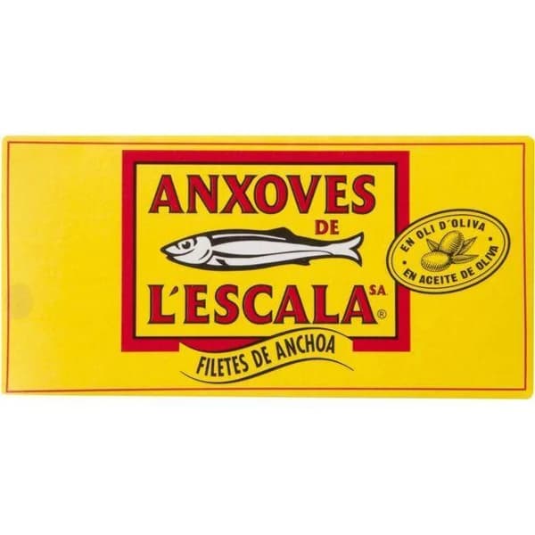 Filete de anchoa L` ESCALA, lata 30 g - 0.03 kg - Imagen del producto en Findit