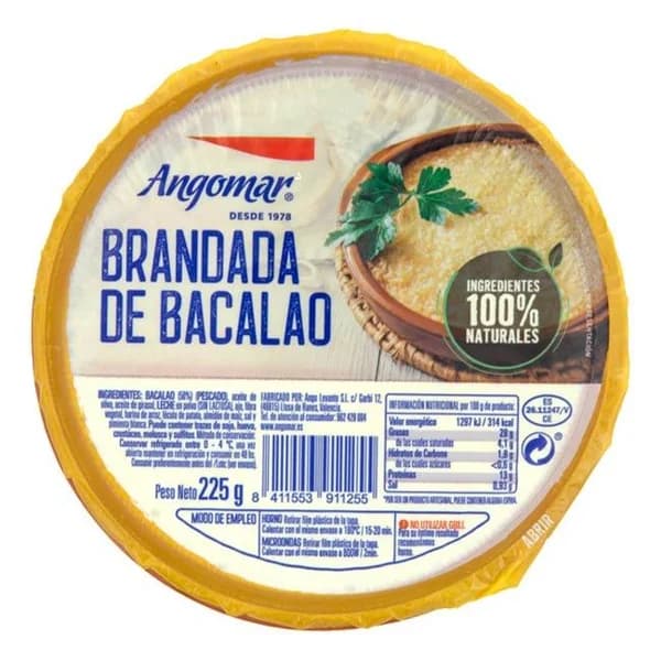 Brandada de bacalao ANGOMAR, 225 g - 0.22 kg - Imagen del producto en Findit