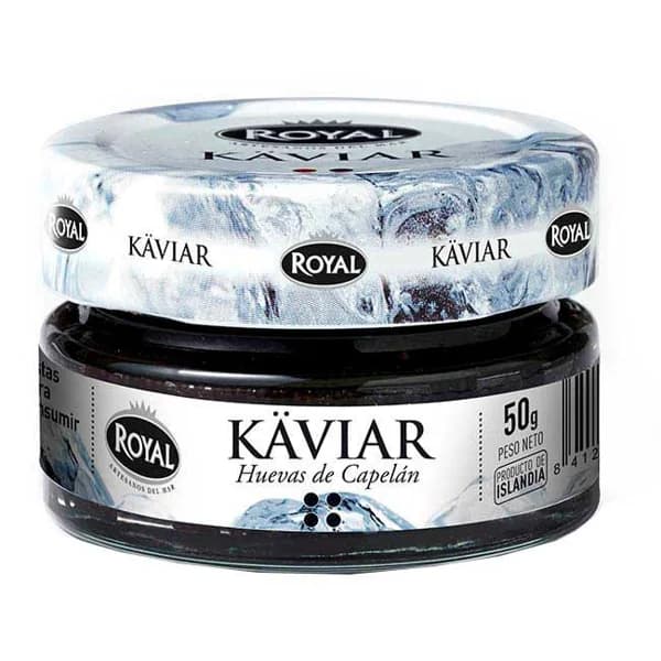 Huevas de capelán Käviar ROYAL, frasco 50 g - 0.05 kg - Imagen del producto en Findit