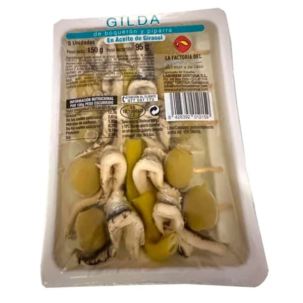 Gilda de boquerón y piparra FACTORIA DEL MAR, 5 uds - 5 ud - Imagen del producto en Findit