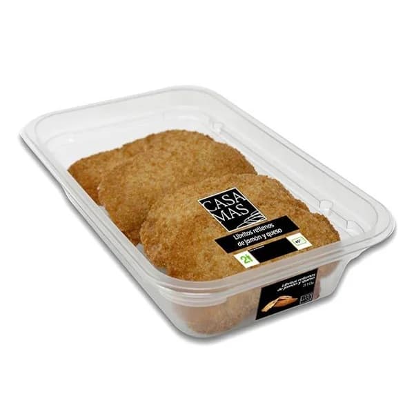 Libritos rellenos de jamón queso CASA MAS, 320 g - 0.32 kg - Imagen del producto en Findit