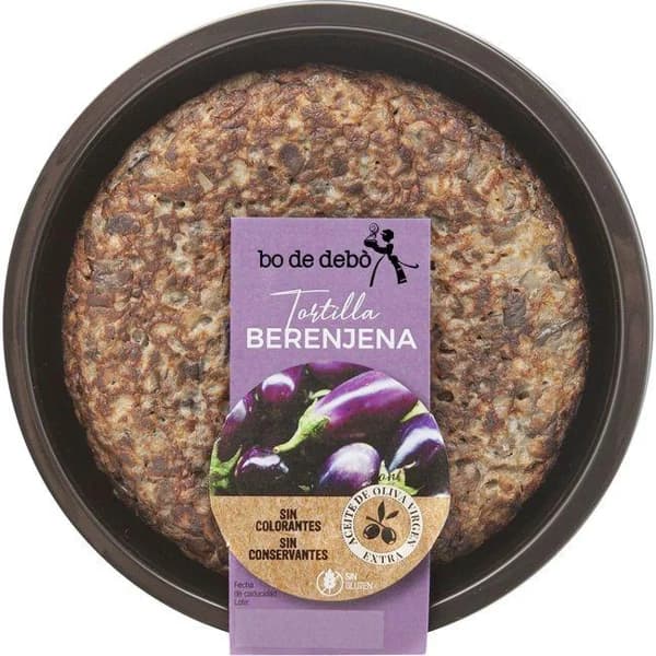 Tortilla de berenjena BO DE DEBÓ, 1 ud., 335 g - 0.34 kg - Imagen del producto en Findit