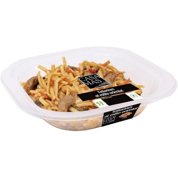 Tallarines estilo oriental CASA MAS, bandeja 280 g - 0.28 kg - Imagen del producto en Findit