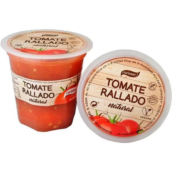 Tomate rallado SURINVER, tarrina 230 g - 0.23 kg - Imagen del producto en Findit