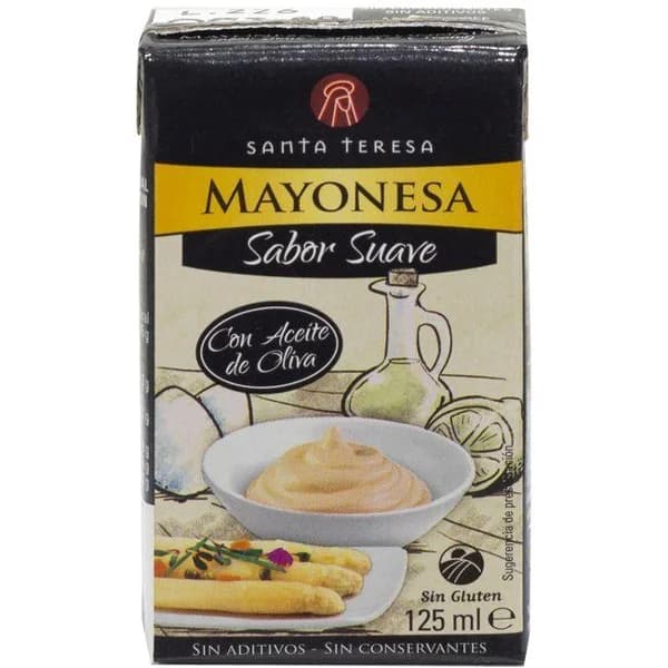 Mayonesa sabor suave SANTA TERESA, brik 125 ml - 0.12 l - Imagen del producto en Findit