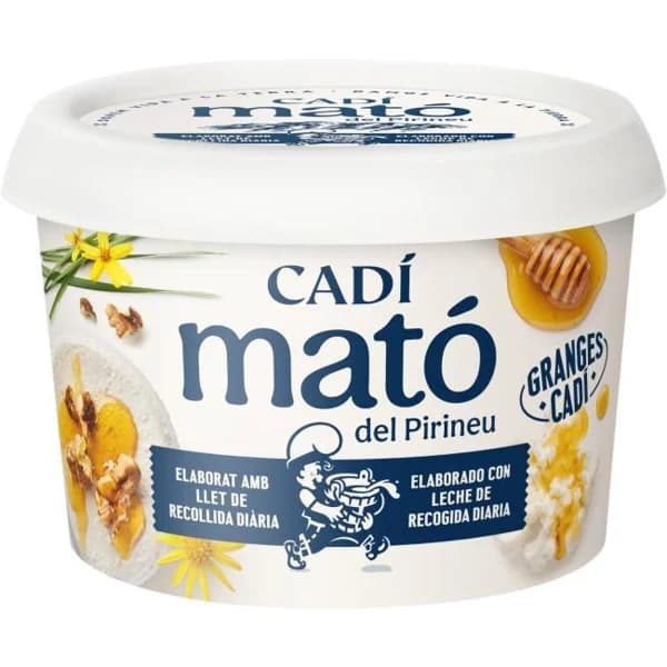 Queso Mató del Pirineo CADI, tarrina 250 g - 0.25 kg - Imagen del producto en Findit
