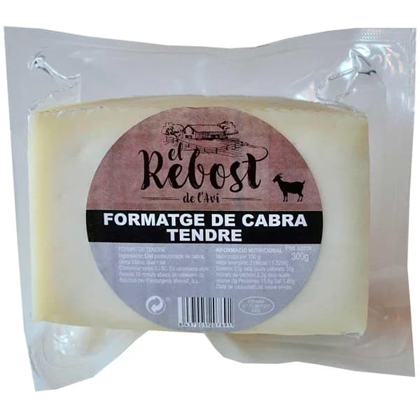 Queso cabra tendre EL REBOST DE L'AVI, 375 g - 0.38 kg - Imagen del producto en Findit