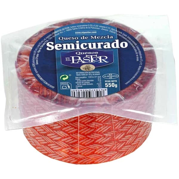 Queso mini semicurado mezcla EL PASTOR, pieza 550 g - 1 ud - Imagen del producto en Findit