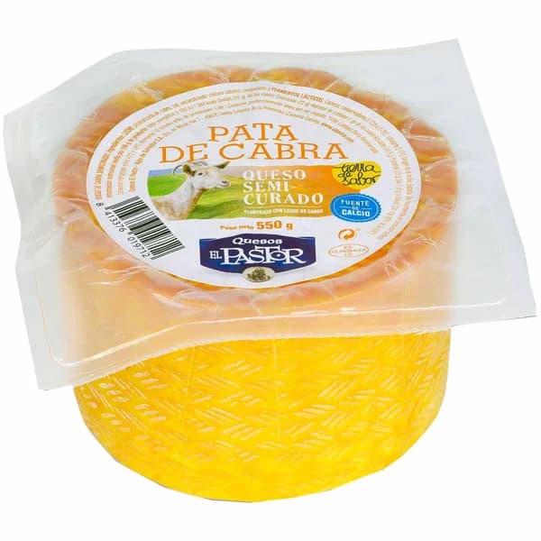 Queso mini de cabra semicurado EL PASTOR, pieza 550 g - 1 ud - Imagen del producto en Findit