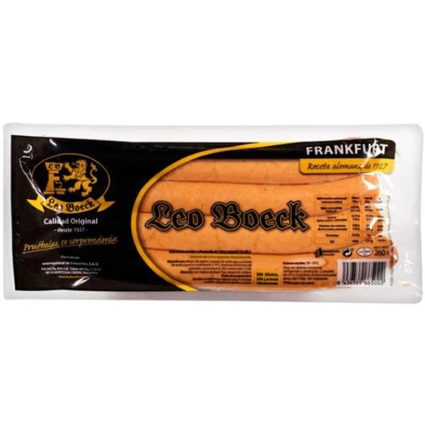 Frankfurt LEO BOECK, paquete 4u 260g - 0.26 kg - Imagen del producto en Findit