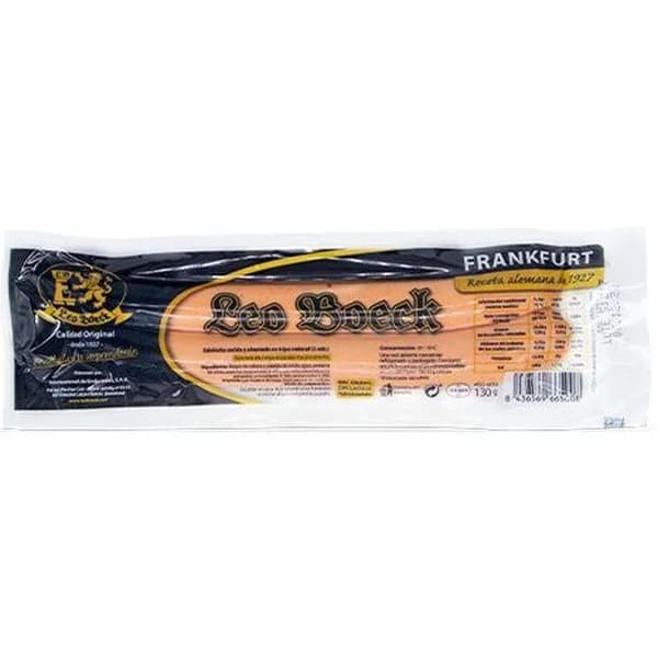Frankfurt LEO BOECK, paquete 2u 130g - 0.13 kg - Imagen del producto en Findit