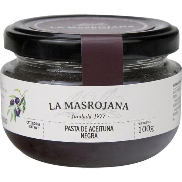 Paté de oliva negra MASROJANA, tarro 100 g - 0.1 kg - Imagen del producto en Findit
