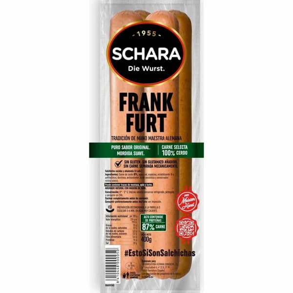 Salchichas Frankfurt special SCHARA, sobre 400 g - 0.4 kg - Imagen del producto en Findit