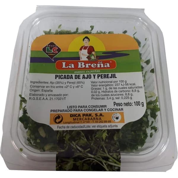 Picada de ajo-perejil, bandeja 100 g - 0.1 kg - Imagen del producto en Findit