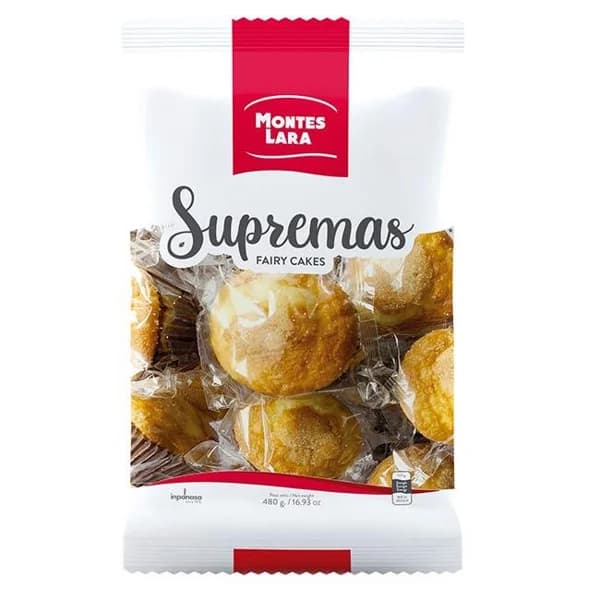 Magdalenas Suprema INPANASA, paquete 8uds 480g - 0.48 kg - Imagen del producto en Findit